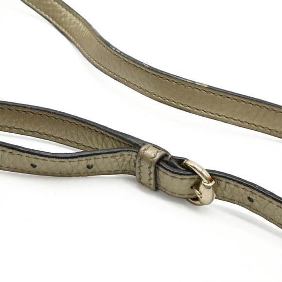GUCCI Gold Leather Shoulder Bag - Picture 6 of 9